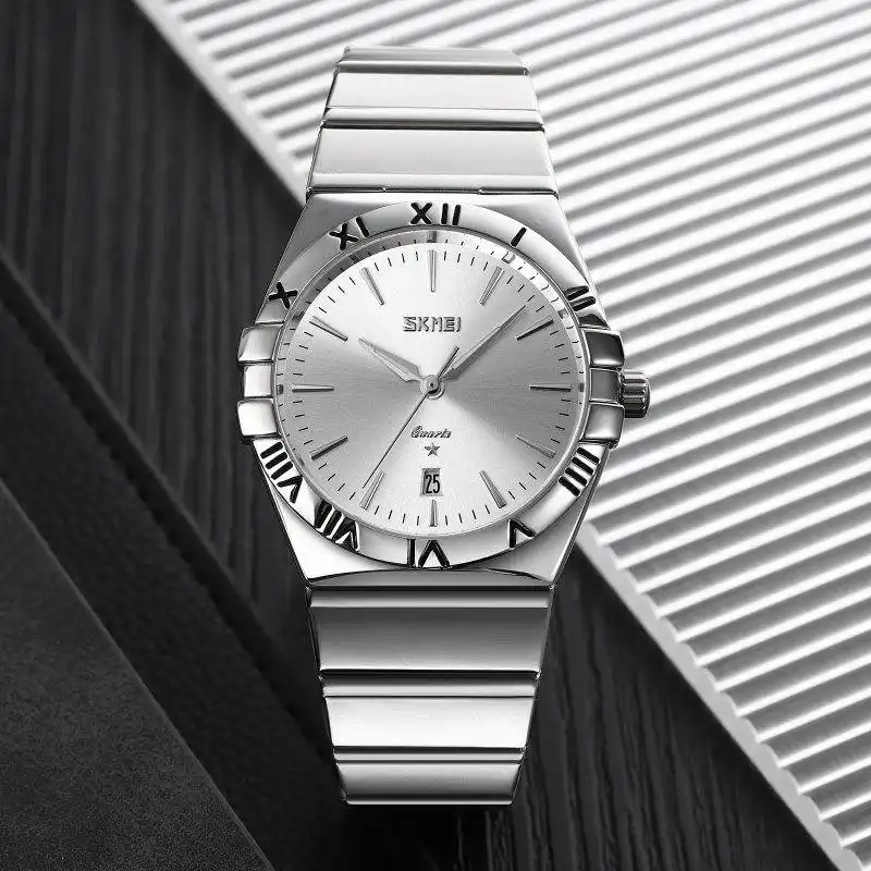 ست ساعت مچی عقربه ای زنانه و مردانه اسکمی مدل 9257 کد 01