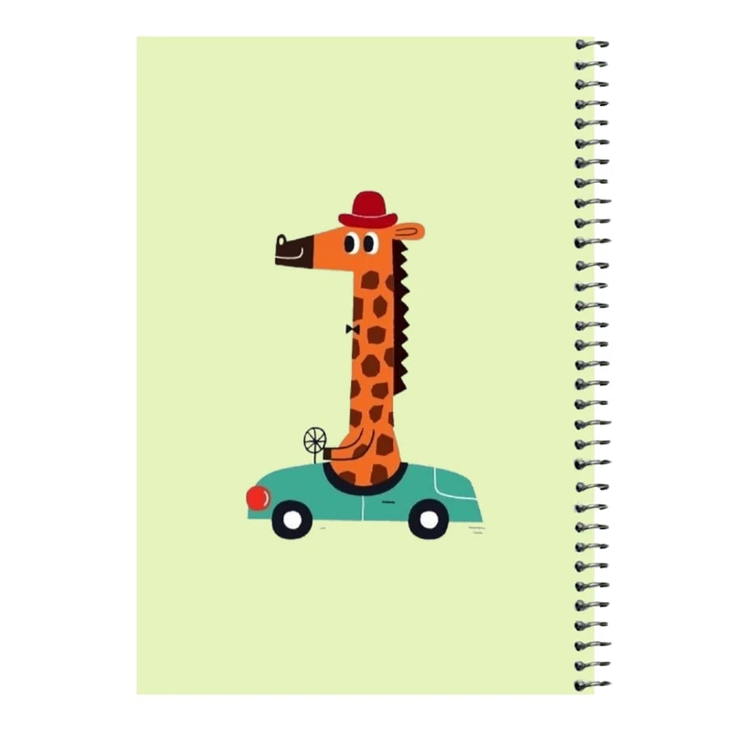 دفتر مشق 80 برگ اس جی مدل آقای زرافه   