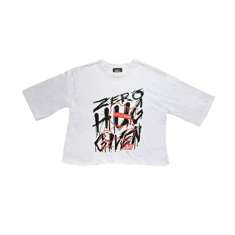 کراپ‌ تی‌شرت آستین کوتاه زنانه مدل M-805