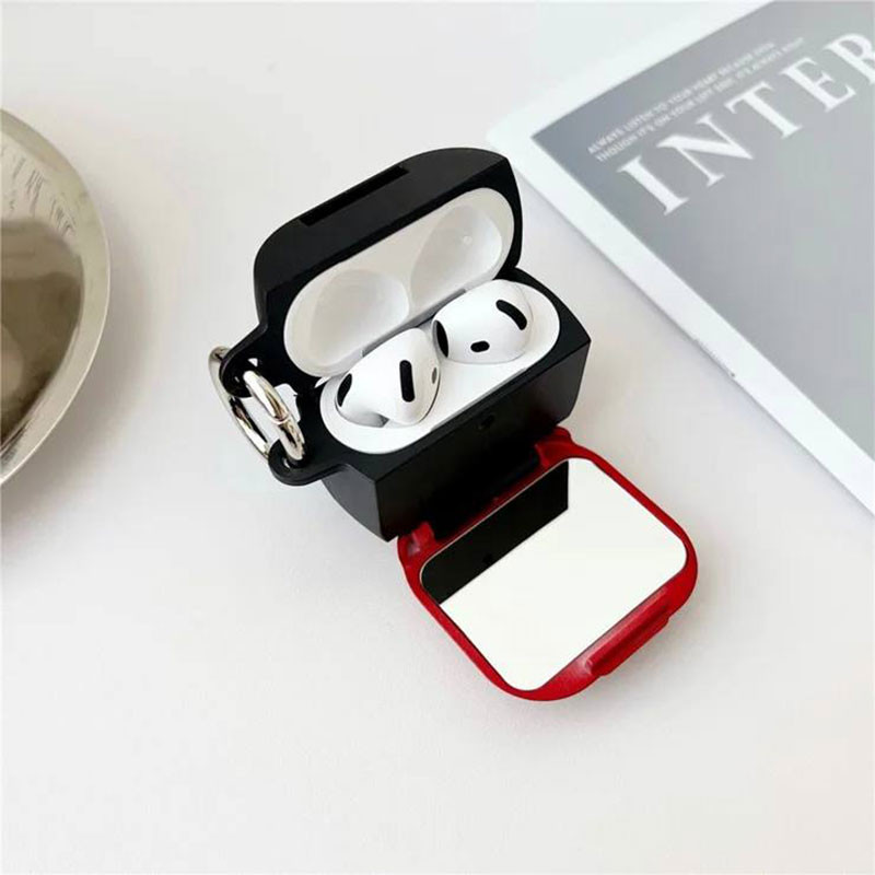 کاور مسیر مدل Makeup Mirror مناسب برای کیس Airpods 4 به همراه آویز