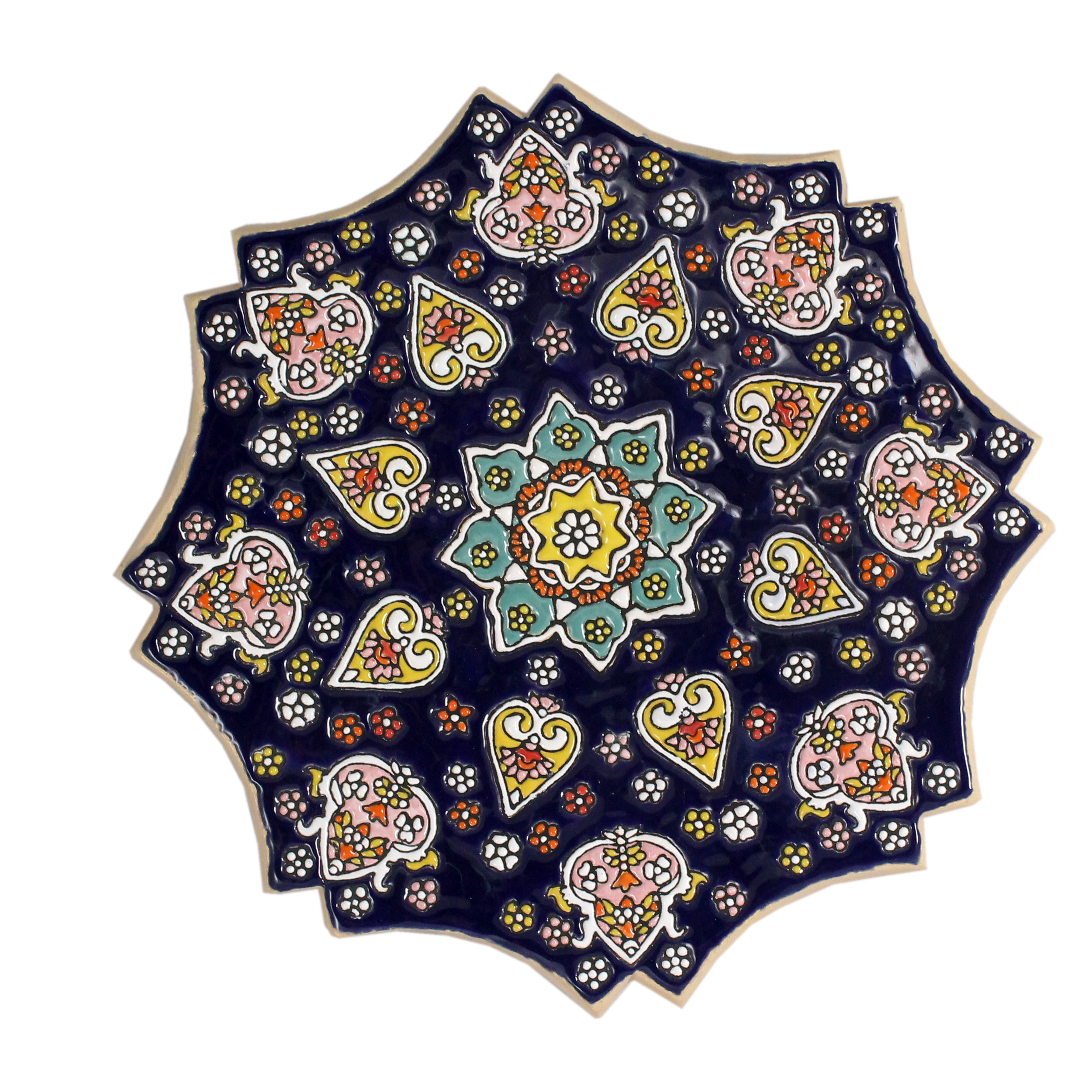 بشقاب مینا کاری کد 004