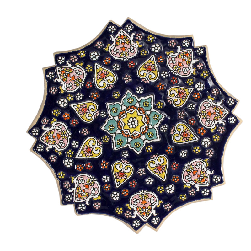بشقاب مینا کاری کد 004
