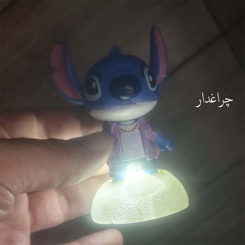 فیگور مدل استیچ چراغدار طرح فانتزی ارتفاع 9 سانتی متر