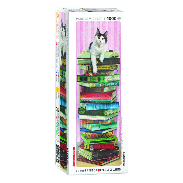 پازل 1000 تکه یوروگرافیکس پازلز مدل Academic Cat كد 60105632