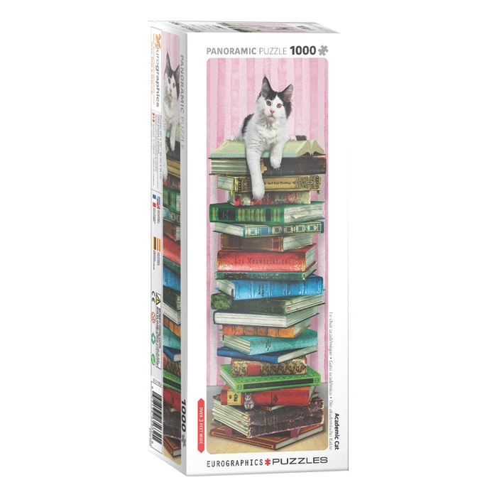 پازل 1000 تکه یوروگرافیکس پازلز مدل Academic Cat كد 5632-6010