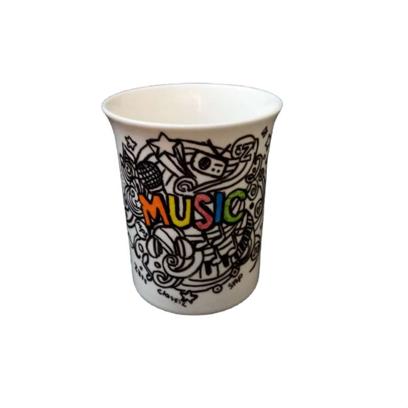 لیوان سرامیکی مدل music کد 132