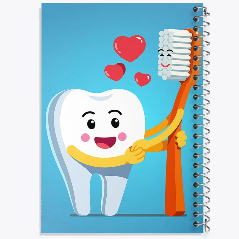 دفتر نت موسیقی 50 برگ خندالو مدل دندان و دندان پزشکی کودکانه کد 36700
