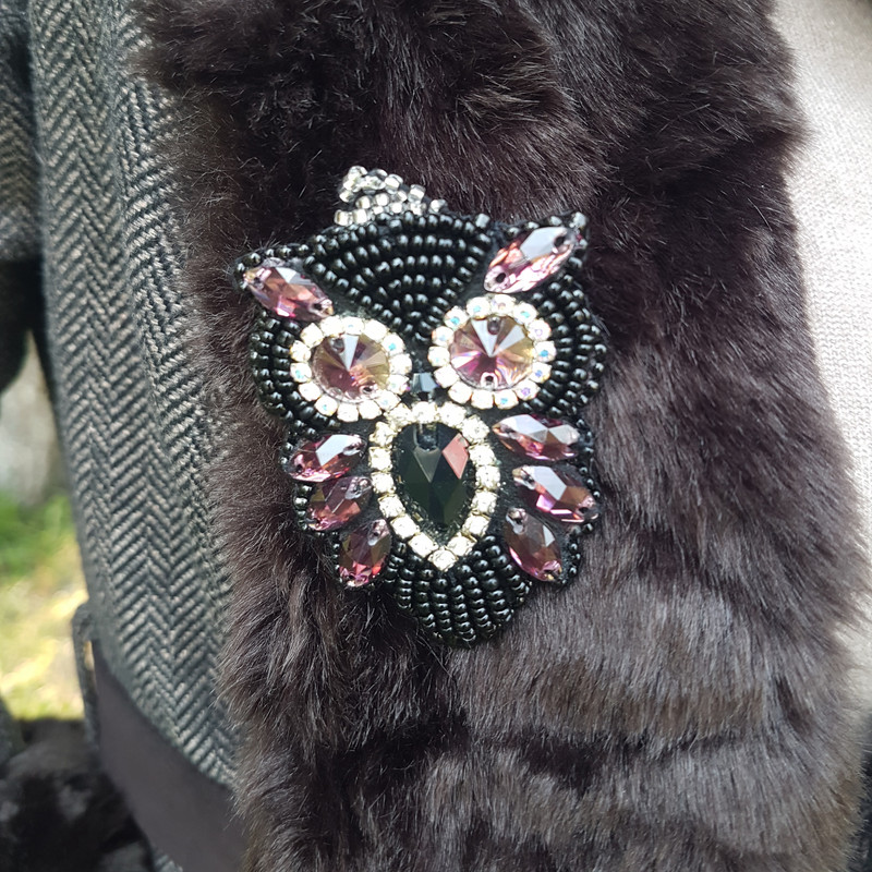 سنجاق سینه دخترانه مدل جغد کد GOL180