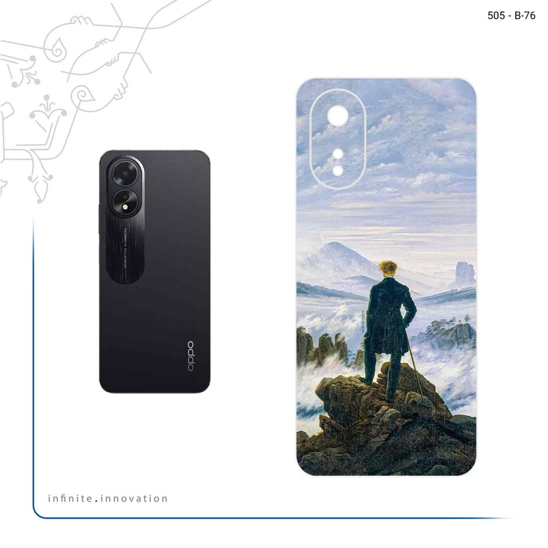 برچسب پوششی ماهوت مدل Wanderer above the Sea of Fog مناسب برای گوشی موبایل اپو A38