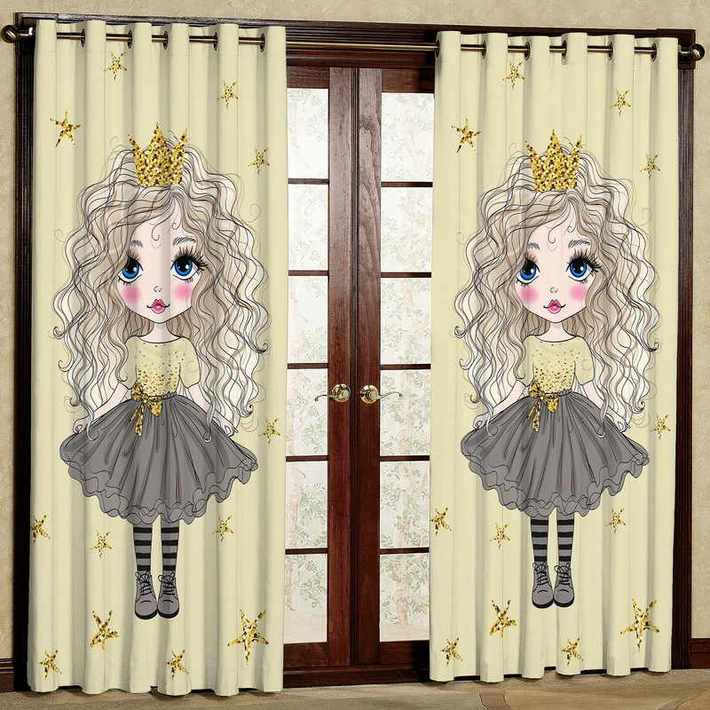 پرده مدل دختر کد 8 سایز 200x140 سانتی متر