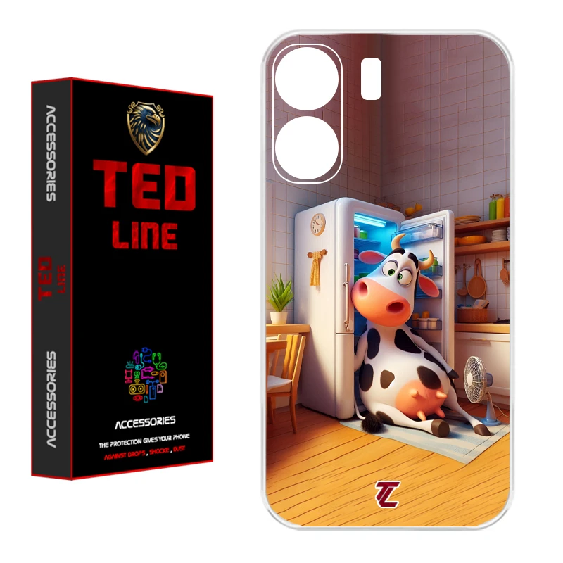 کاور تدلاین طرح گاو کد 1168 مناسب برای گوشی موبایل شیائومی Redmi 13C / Poco C65