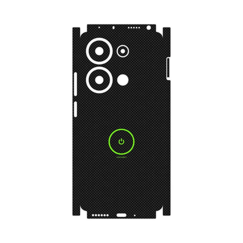 برچسب پوششی ماهوت مدل Minimal Power Button-FullSkin مناسب برای گوشی موبایل شیائومی Redmi Note 13 Pro 4G