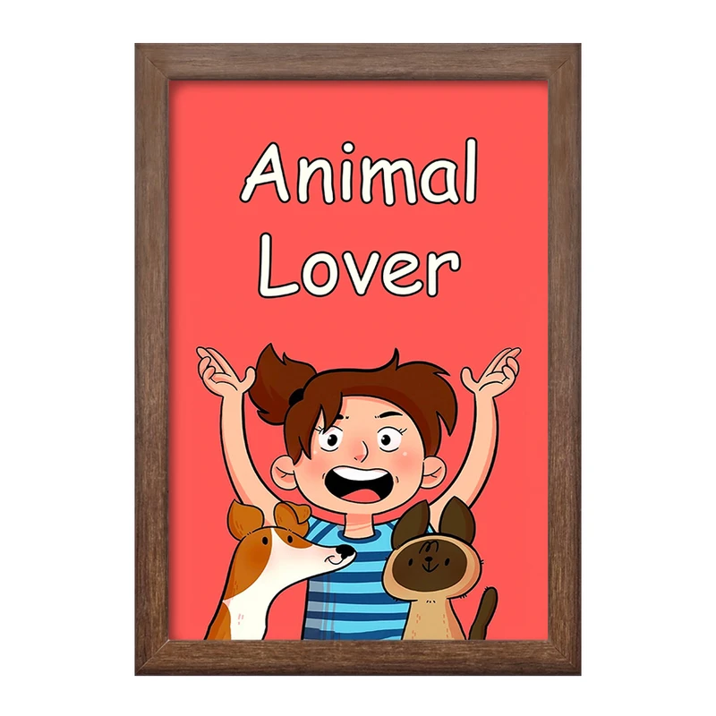 تابلو خندالو طرح Animal Lover کد F133