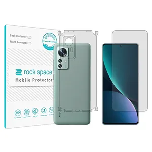 Rockspace transparent screen protector HyGEL model suitable for Xiaomi 12Lite mobile phone along with the back protector