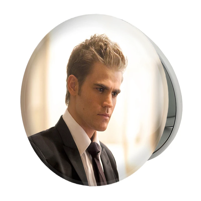 آینه جیبی خندالو طرح استفان سالواتوره خاطرات یک خون آشام The Vampire Diaries مدل تاشو کد 20286 