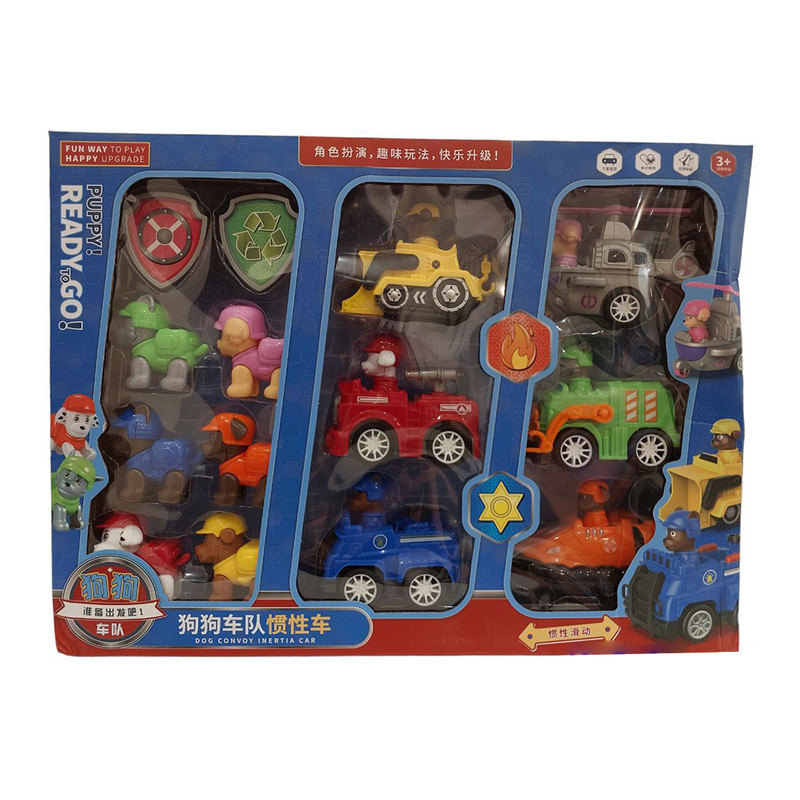 ماشین بازی مدل paw patrol مجموعه 18 عددی