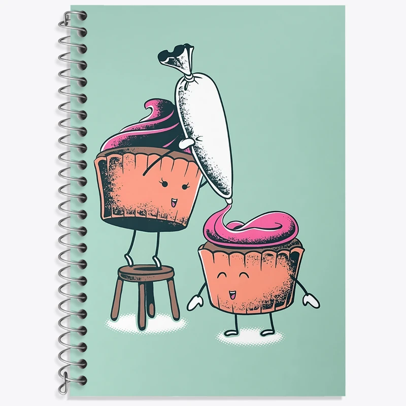 دفتر لغت 50 برگ خندالو طرح کاپ کیک کد N2906