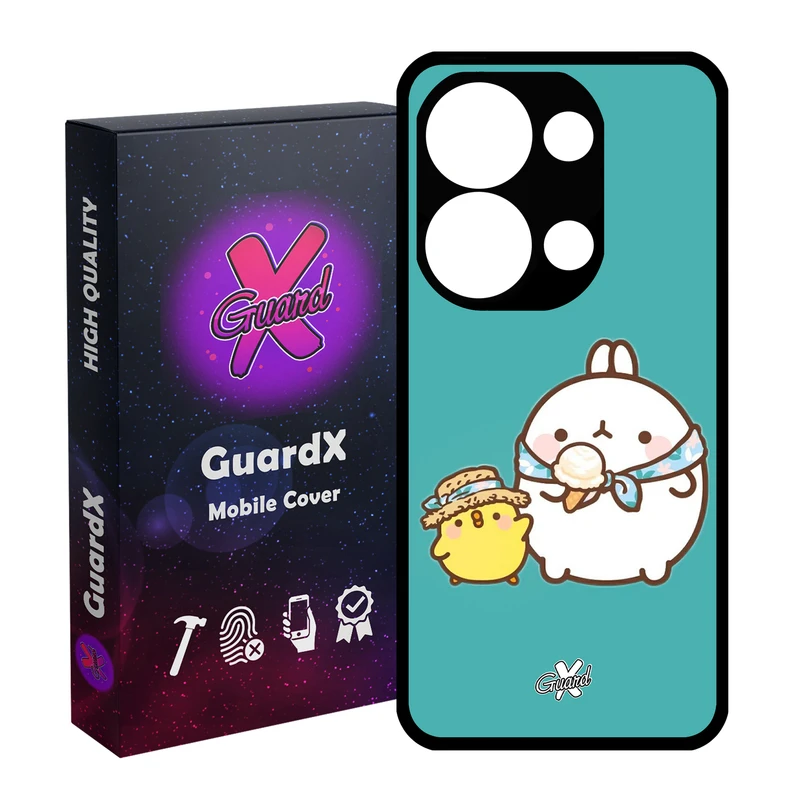 کاور گارد ایکس طرح مولانگ مدل Glass10312 مناسب برای گوشی موبایل شیائومی Redmi Note 13 Pro 4G / Poco M6 Pro 4G