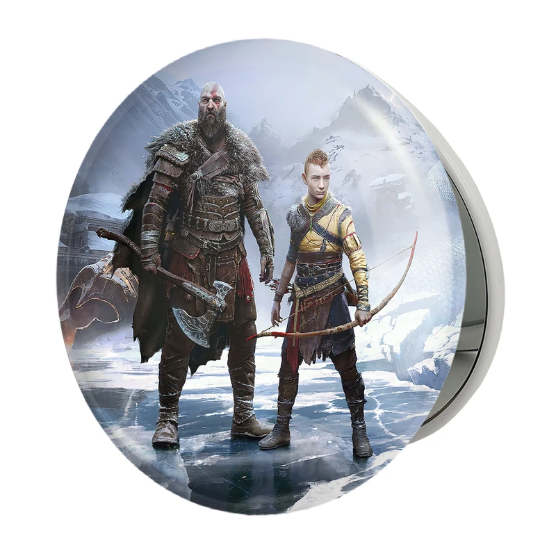 آینه جیبی خندالو طرح کاور رسمی بازی گاد آف وار مدل تاشو کد 30404