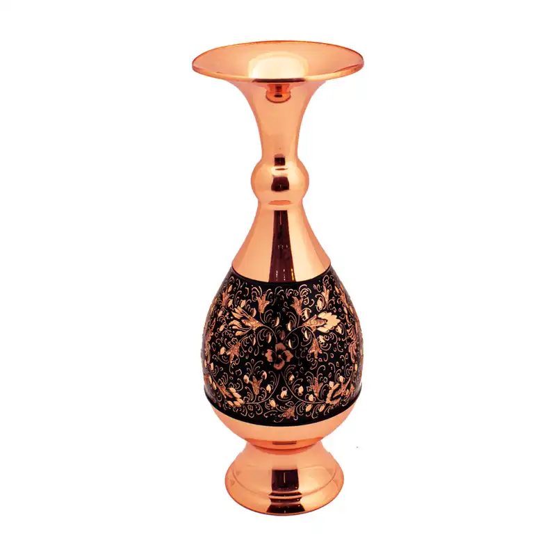 گلدان مسی مدل الماس تراش کد 2501