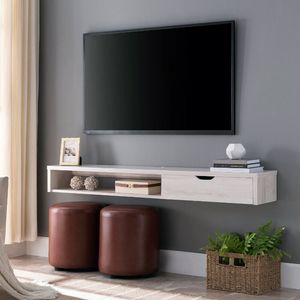 نقد و بررسی میز تلویزیون دیواری مدل dlf mirror توسط خریداران