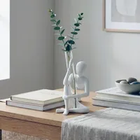 گلدان دکوری طرح شیشه ای