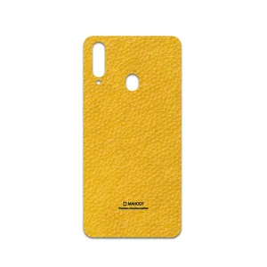 MAHOOT Mustard-Leather Cover Sticker for Samsung Galaxy A20s