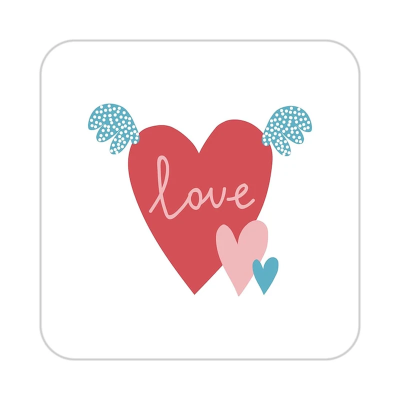 زیر لیوانی کاکتی طرح عاشقانه مدل mp39892