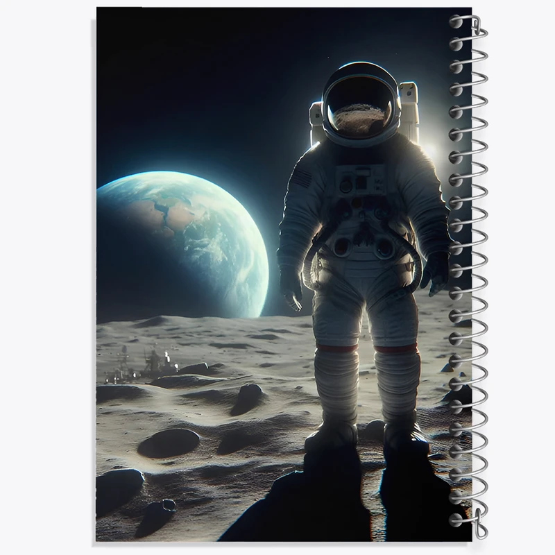 دفتر لیست خرید 50 برگ خندالو طرح فضانورد کد F8088