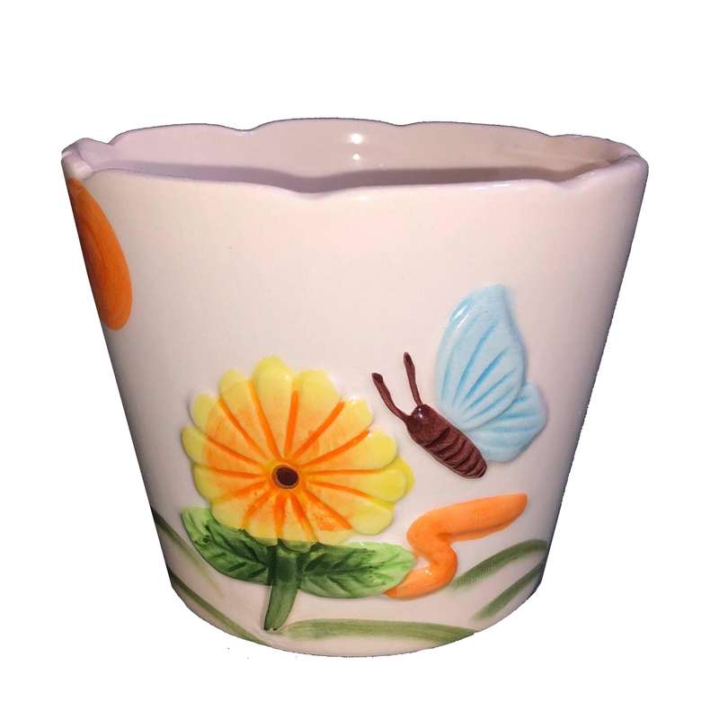 گلدان دکوری طرح گل کد 53