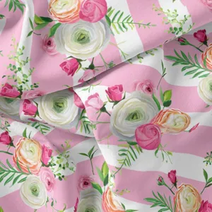 پارچه لباس مدل کرپ حریر طرح گل کد 9156A