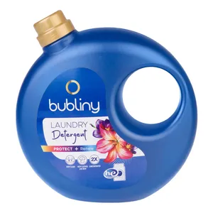 مایع لباسشویی ماشینی آبی بابلینی بارایحه گل مناسب برای البسه رنگی وزن 3500 گرم