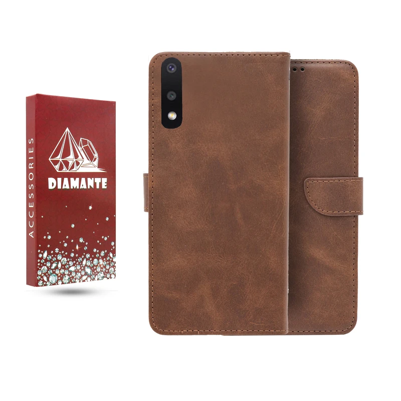 کیف کلاسوری دیامانته مدل چرم مناسب برای گوشی موبایل سامسونگ Galaxy A02