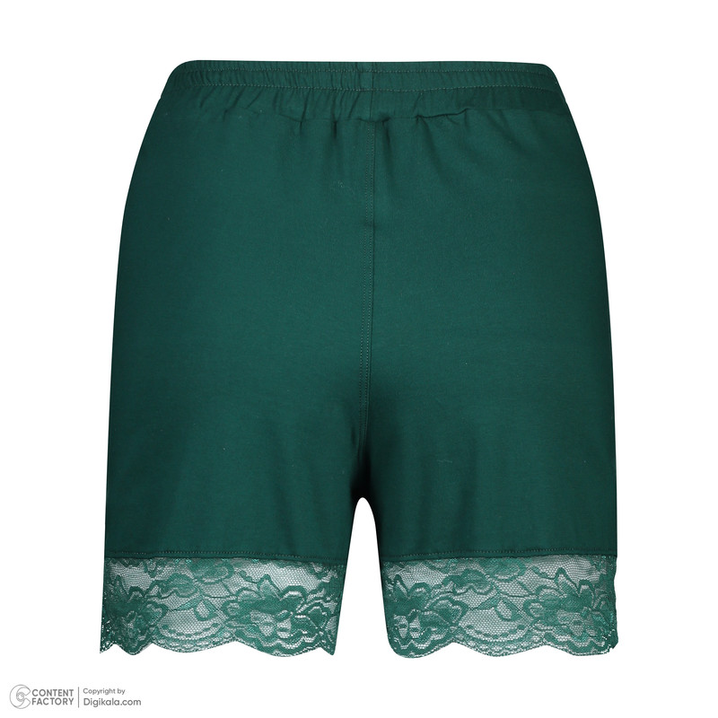 ست تاپ و شلوارک زنانه ناربن مدل 806 رنگ سبز تیره