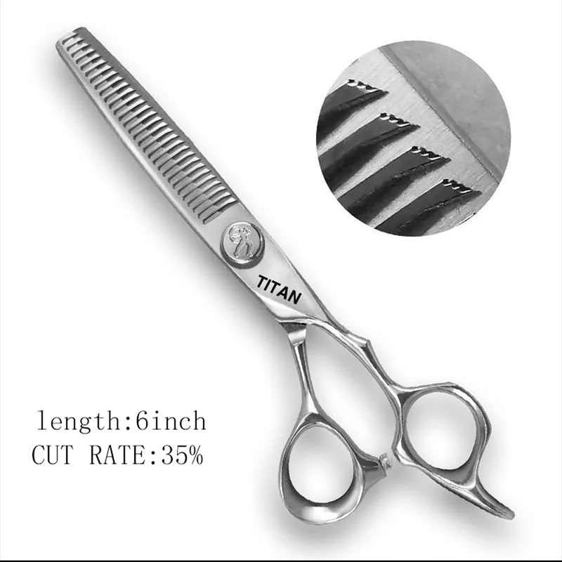 قیچی آرایشگری تیتان مدل TT60 مجموعه 2 عددی