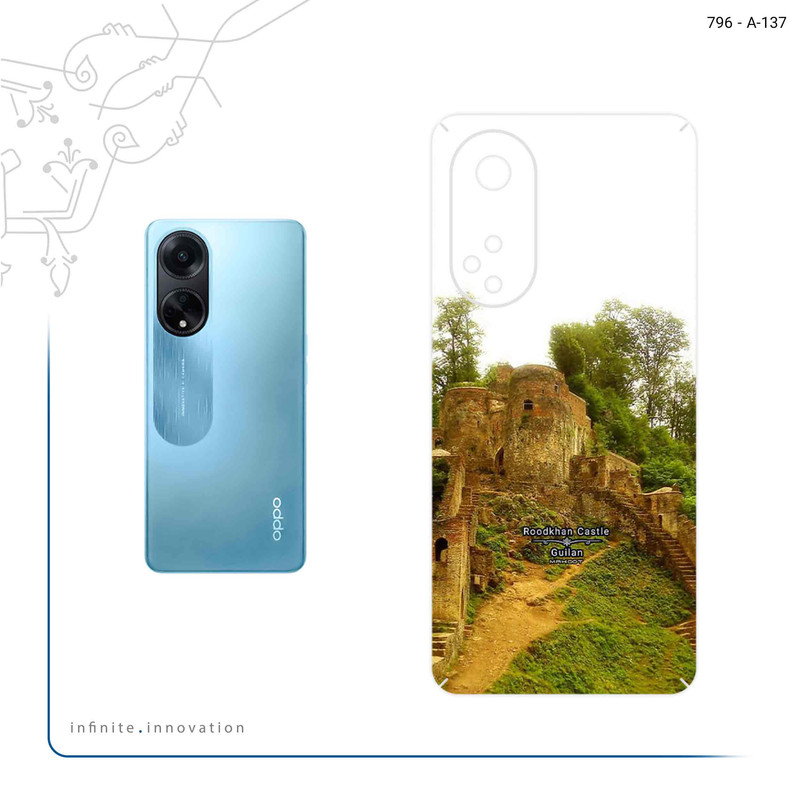 برچسب پوششی ماهوت مدل Roodkhan Castle مناسب برای گوشی موبایل اپو A98