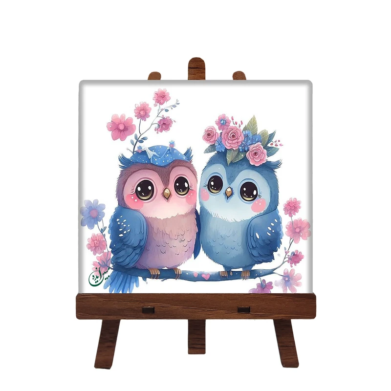 کاشی مبین ایده مدل جغد ch10 کد 1482 به همراه پایه