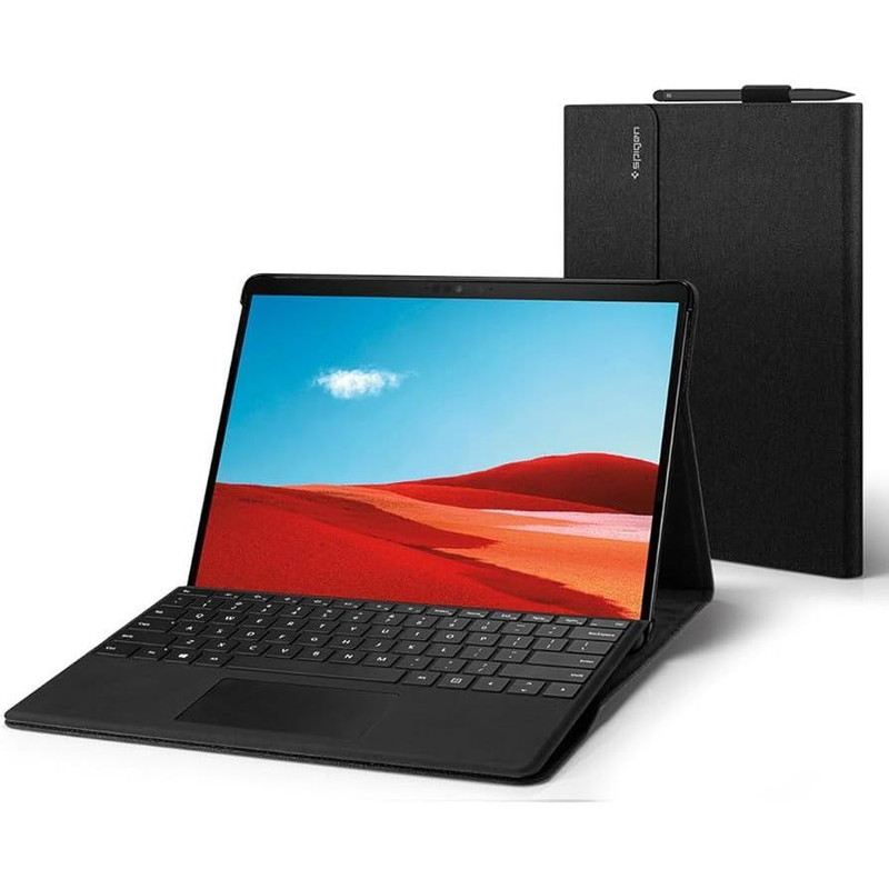 کیف کلاسوری اسپیگن مدل Stand Folio مناسب برای تبلت مایکروسافت Surface Pro 8 / 9