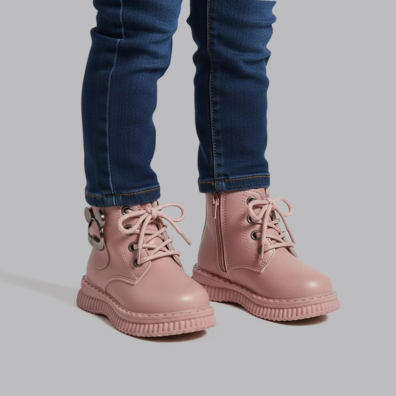 نیم‌بوت دخترانه مدل داخل خز تدی کد 2125s