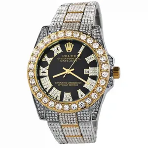 ساعت مچی عقربه‌ای مردانه رولکس مدل فول نگین 023