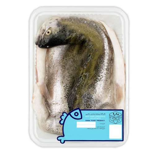 ماهی قزل آلا پرورشی پاک شده دارا - 800 گرم