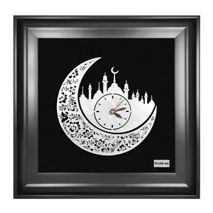 تابلو نقره طرح ساعت دیواری کد L44