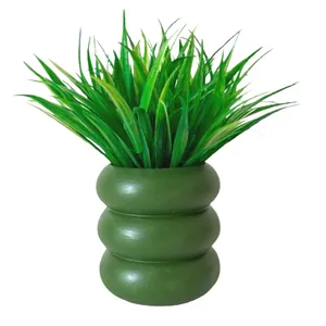 گلدان به همراه گل مصنوعی مدل حلقه 801