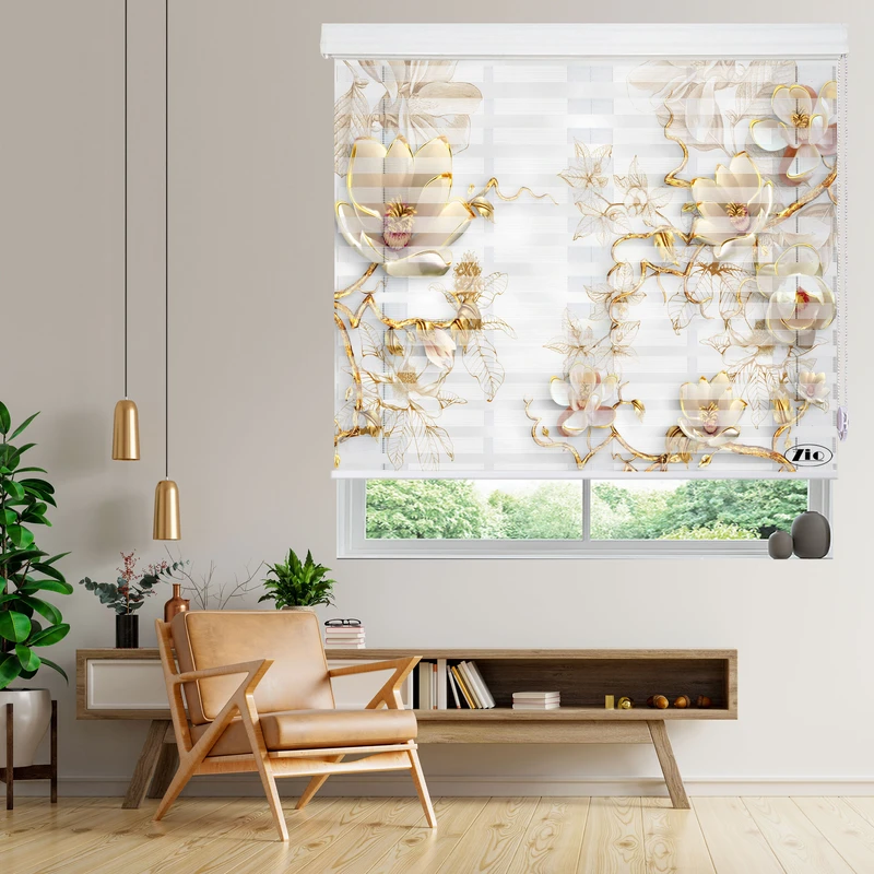 پرده زبرا زیو مدل 3D-1024 سایز 100x200 سانتی متر