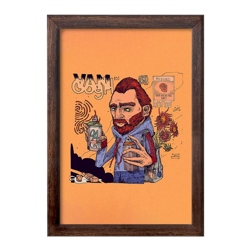 تابلو خندالو طرح ونسان ونگوگ کد F121