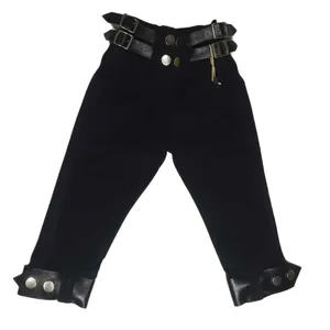 شلوار بچگانه مدل کتان ۴ دکمه کمربند دار