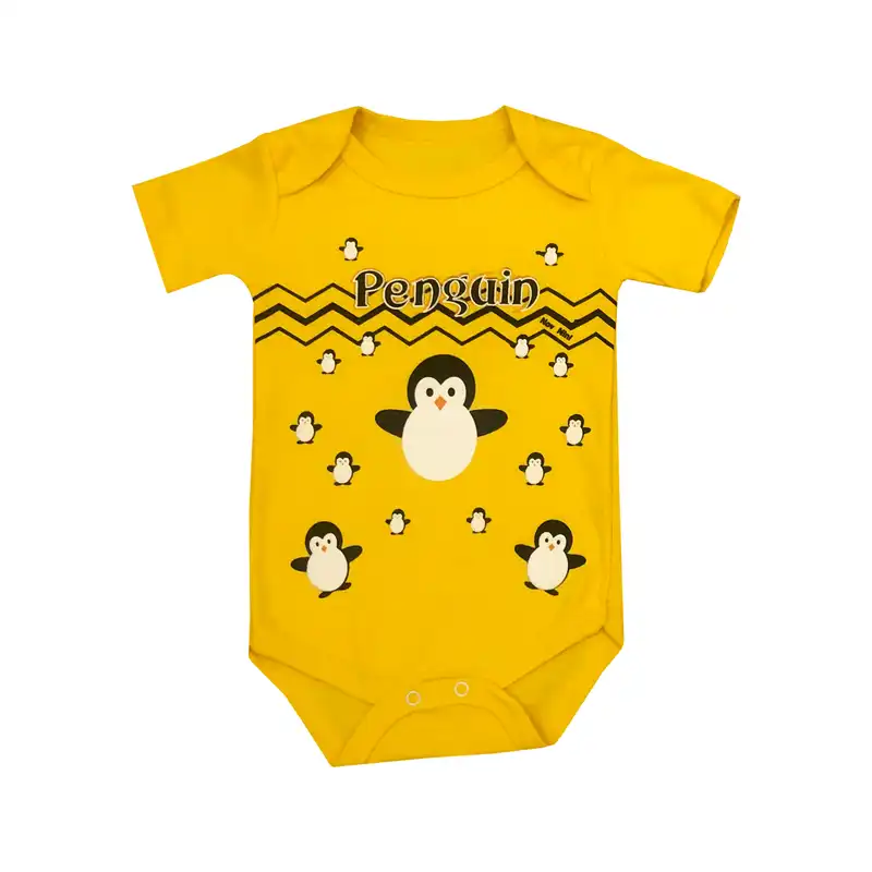 ست 3 تکه لباس نوزادی مدل پنگوئن