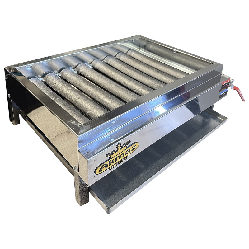 کباب پز آکماز مدل 8 شعله steel کباب پز آکماز مدل 8 شعله steel