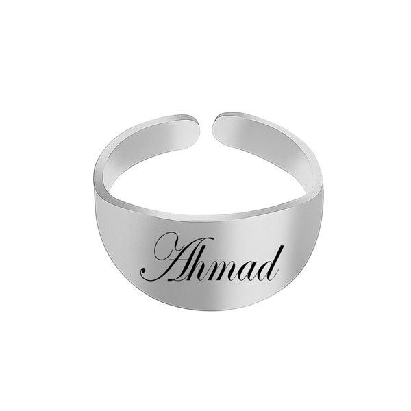 انگشتر مردانه لیردا مدل اسم احمد astl 0026