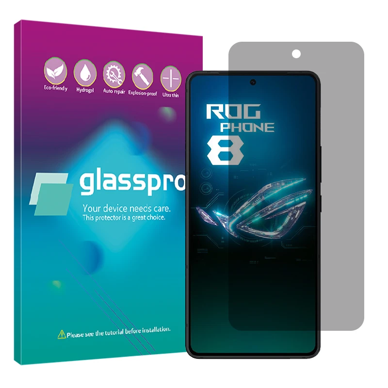 محافظ صفحه نمایش حریم شخصی گلس پرو مدل Resistant مناسب برای گوشی موبایل ایسوس ROG Phone 8